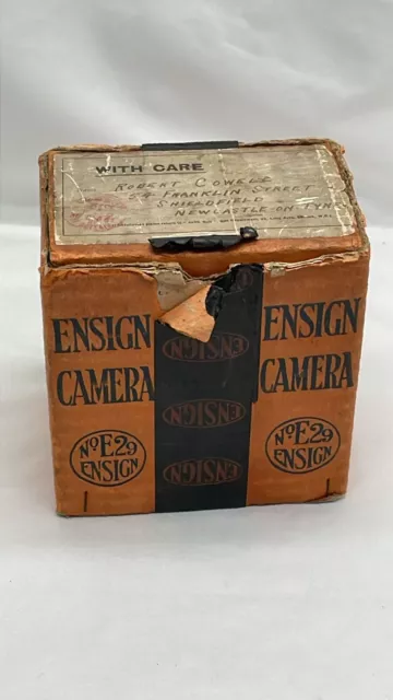 Vintage Ensign E29 Box Camera in Blue