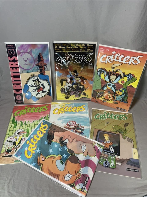 Critters (1986) 7 Book Lot #22 28 29 30 33 34 50 Fantagraphics Usagi Yojimbo