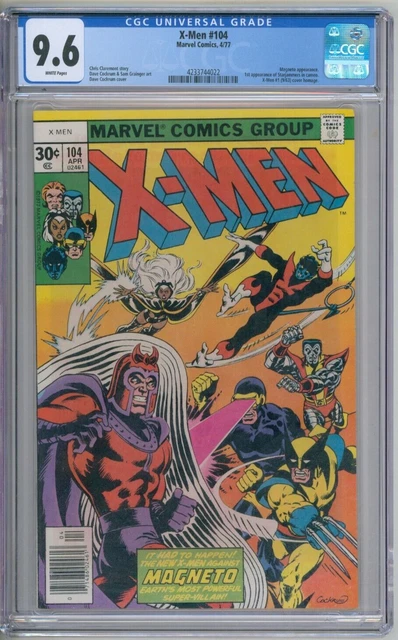 X-Men 104 CGC Graded 9.6 NM+ White 1st Cameo Starjammers Marvel Comics 1977