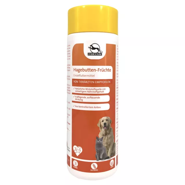 Fortan Hagebutten-Früchte 300 G per Cani, Nuovo
