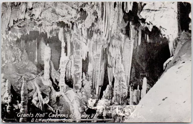 Luray Virginia Giants Hall Caverns 1910 Divided Back Vintage Postcard