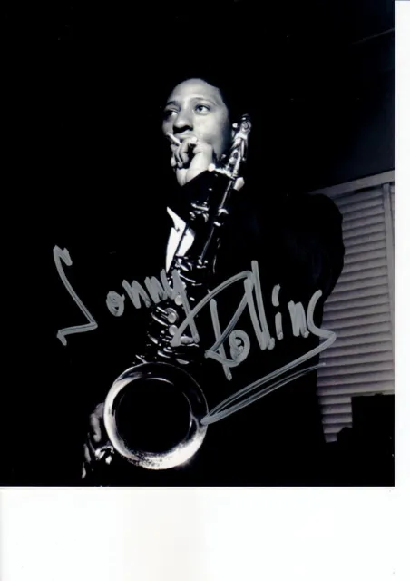 Sonny Rollins Signed 8x10 Autographed Photo Jazz Tenor Saxophonist Musician #02
