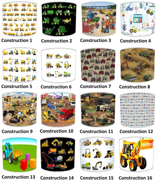 Construcción Jcb Pantallas a Juego Con Ropa de Cama Edredones Cortinas Cojín