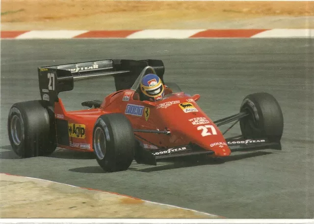 Rare / Carte Postale - Formule 1 F1 Ferrari - Michele Alboreto Goodyear Postcard