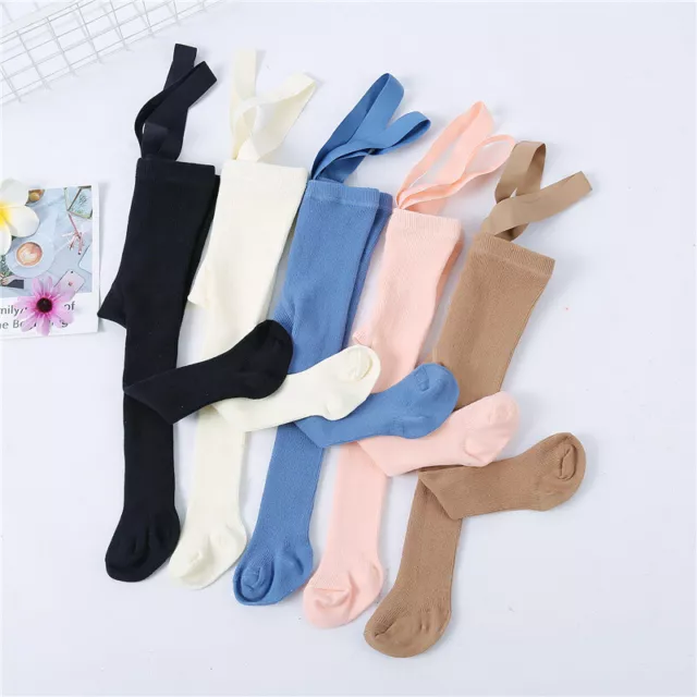 Tights For Girls Solid Pantyhose Casual Tights for Boys with Shoulder Strap Knit