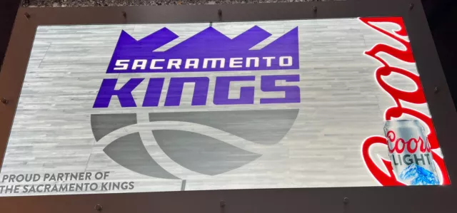 Sacramento kings /Coors light 36 x 19 LED illuminated sign