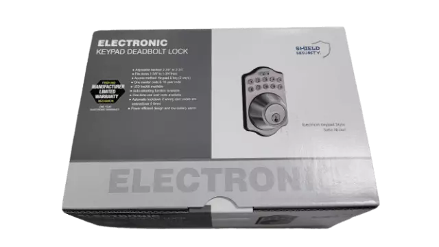 Shield Security Electronic Keypad Deadbolt Lock (Satin Nickel)