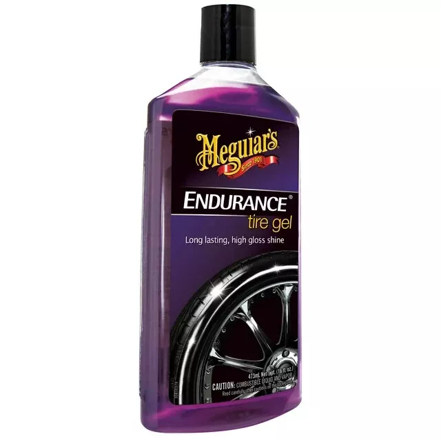 Meguiar's Endurance Tire Gel, Rich Purple Liquid, Glossy Shine - Tire Care, 16 O