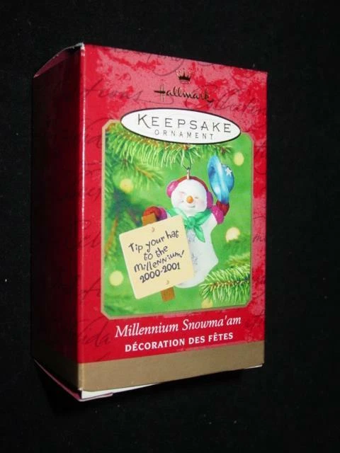Hallmark Keepsake Ornament - "Millennium Snowma'am" 2000-2001 Snowman Christmas