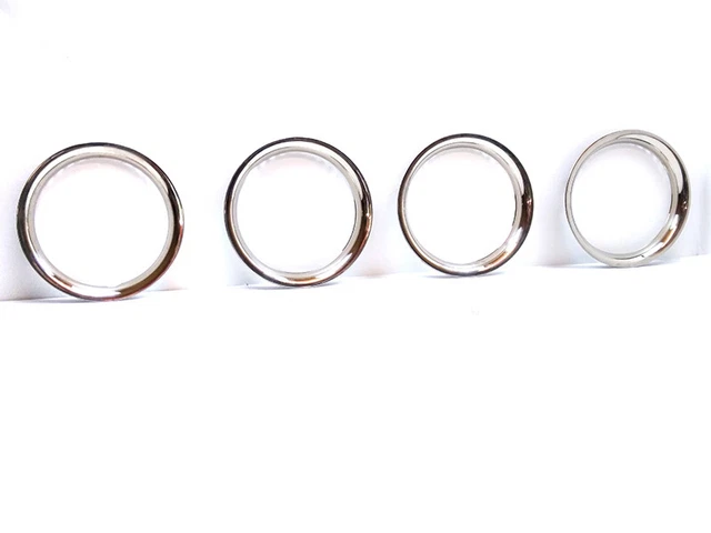 OEM Qualität Verchromtes 13" Felgen Zierring Set Chrom Mercedes 190SL W121 W113