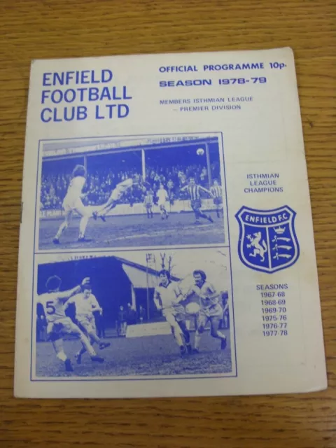 31/03/1979 London Senior Cup Semi-Final: Enfield v Barking  (Slight Marked). Tha