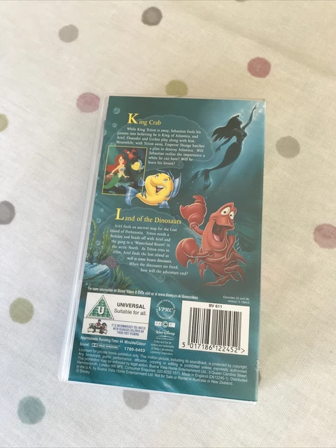 WALT DISNEY THE Little Mermaid TV Series VHS Video Episodes 25-26 ...