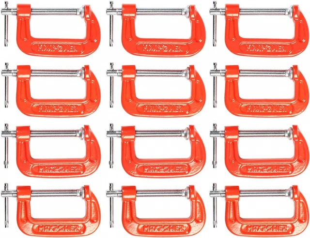 Serre joint en C Clamp 12 Pièces g Clamp,Mini Serre-joint 2" / 12 Pcs