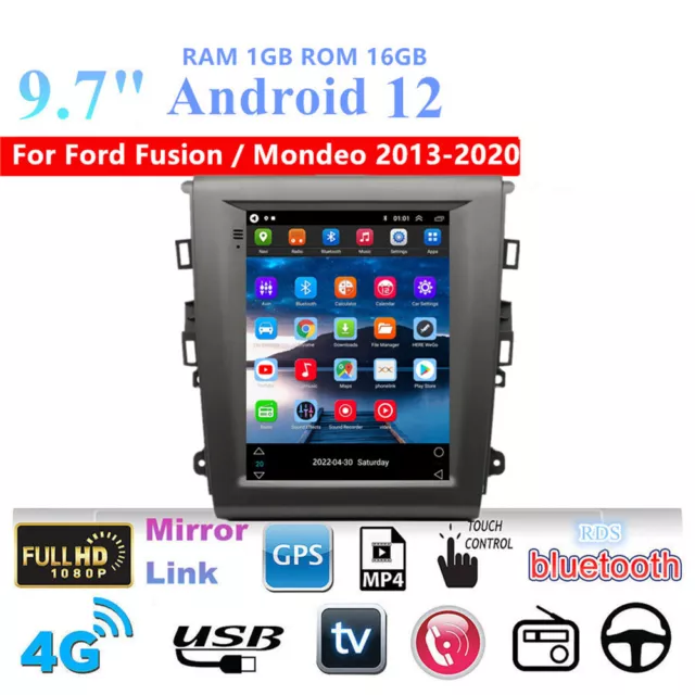 9.7'' Android 12 Stereo Radio Navi GPS Player For Ford Fusion/ Mondeo 2013-2020