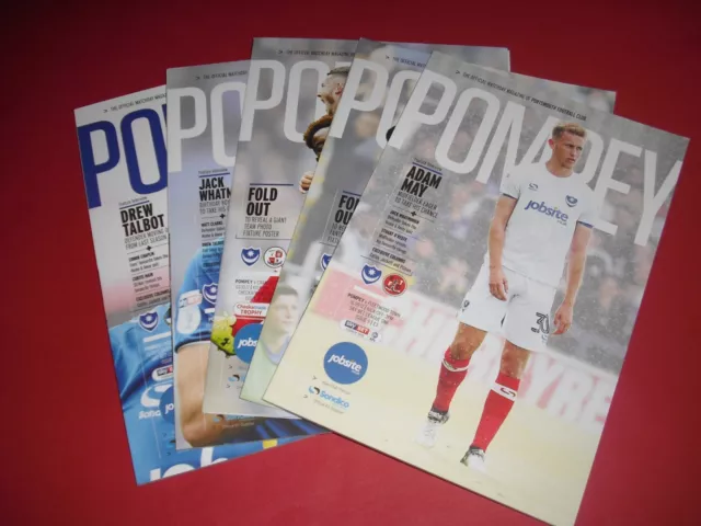 2017/18 Portsmouth Home Programmes Choose From List (2018)