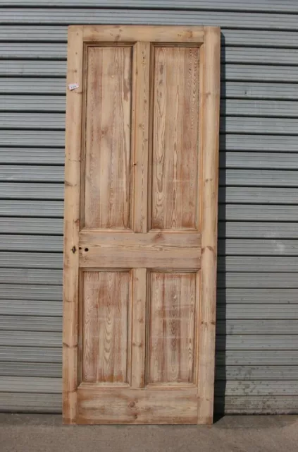 Door 29 1/2" x  77 1/2"   Pine Victorian Door 4 Panel Internal ref 428B