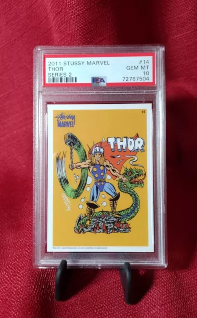 Thor PSA 10!! 2011 Stussy Marvel Series 2 #14 GEM MINT