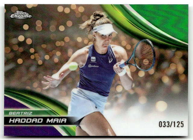 TOPPS CHROME TENNIS 2025 Tarjeta No. 13 Beatriz Haddad Maia Purple