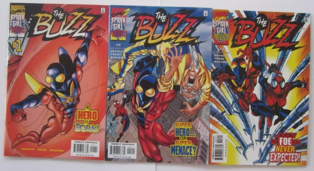 Spider-Girl Presents The Buzz 1-3, complete series, Marvel Comics 2000