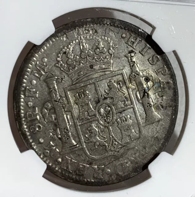 1797 Mo Mexico 8 Reales With Chinese Chopmark Ngc Graded