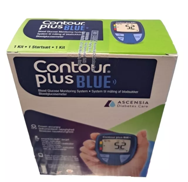 Contour Plus Blue Meter Kit Blood Glucose Monitoring Device  BRAND NEW