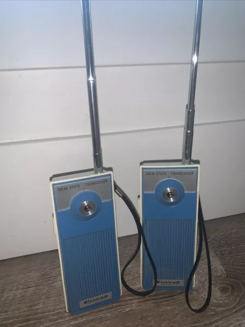 Vgt Model WT-400N Electra walky talky blue Solid State Transceivers 1960’s Set 2