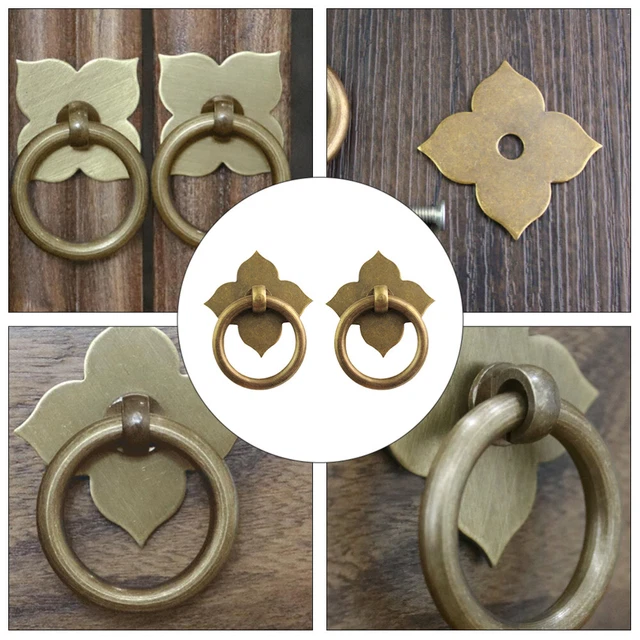 2 Pcs Metal Kitchen Knob Handle Metal Joycon Decorate 12