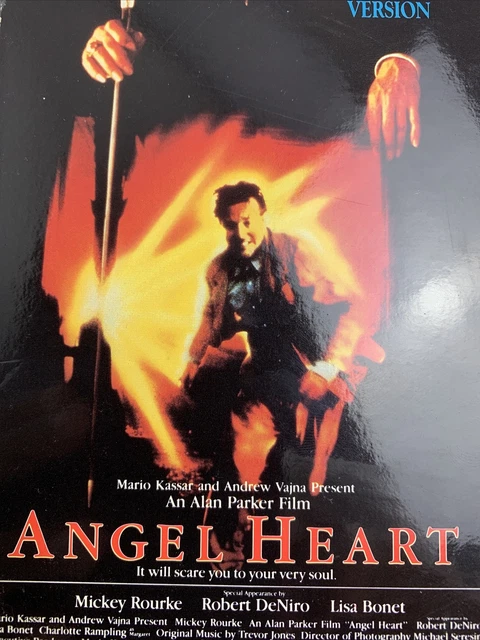 ANGEL HEART VHS Tape 1987 Mickey Rourke Robert De Niro Lisa Bonet ...