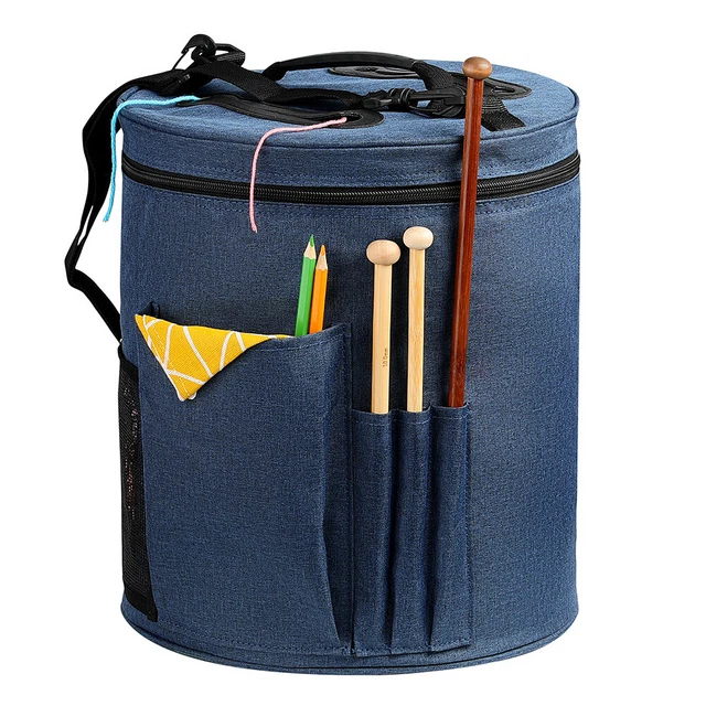 Cylinder Clothes Storage Bag Yarn Storage Bucket DIY Sewing Accessories Bag 10