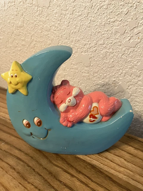 Love A Lot Care Bear Bank Flaw Paint Wear And Paint Chip. Missing Plug
