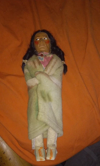 vintage skookum indian doll