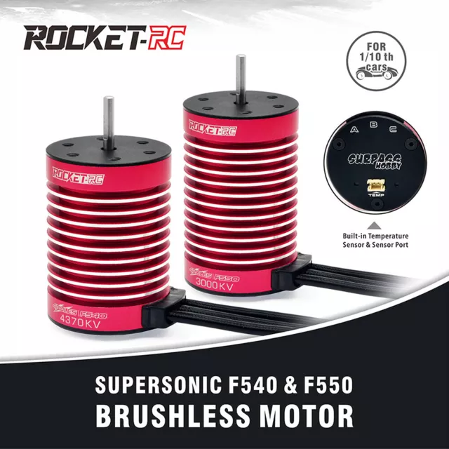 Rocket-RC 3650 F540 F550 Brushless Motor 60A 90A ESC Combo Set für 1/10 RC Auto 2