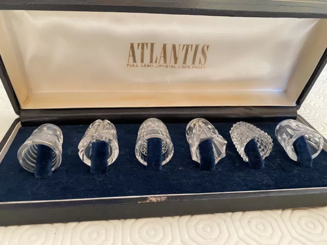 Atlantis Crystal Thimble in original box - perfect condition