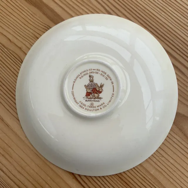 Royal Doulton  Bunnykins Saucer 3