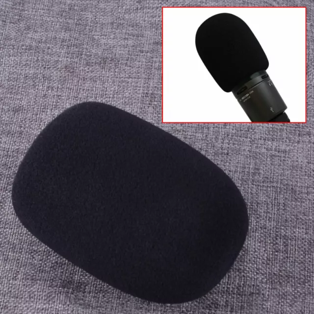 Windscreen Microphone Sponge Foam Cover Fit for Audio Technica AT2020 Black m