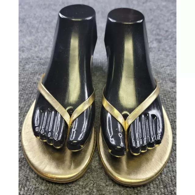 LC Lauren Conrad Honey Women's Gold Flip Flop Sandals Size 8