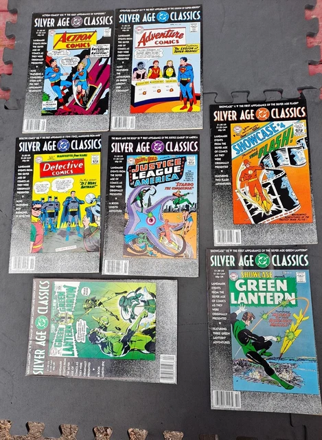 Silver Age DC Classics lot of 7 comics 🔑 silver age Flash,Supergirl, gr lantern