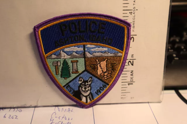 police patch   ASHTON POLICE IDAHO