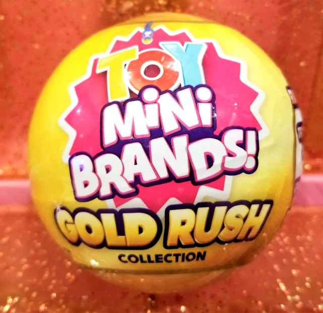 5 SURPRISE MINI Brands TOY GOLD RUSH COLLECTION Capsule Sealed Brand