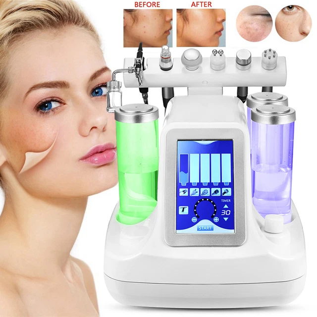 Máquina de belleza 6,7 en 1 Hydro AquaPeel agua dermoabrasión dispositivo de cuidado facial