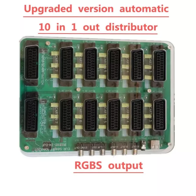 EUR SCART Automatic 10 In1 Out Distributor Converter Automatic Divider Board