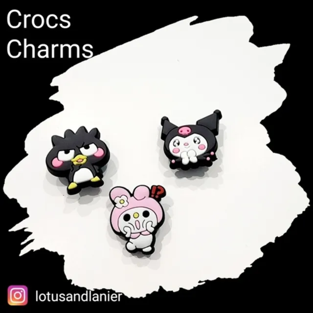 Sanrio Croc Charms Pochacco, Pom Pom, Cinnamoroll, Kuromi And My Melody