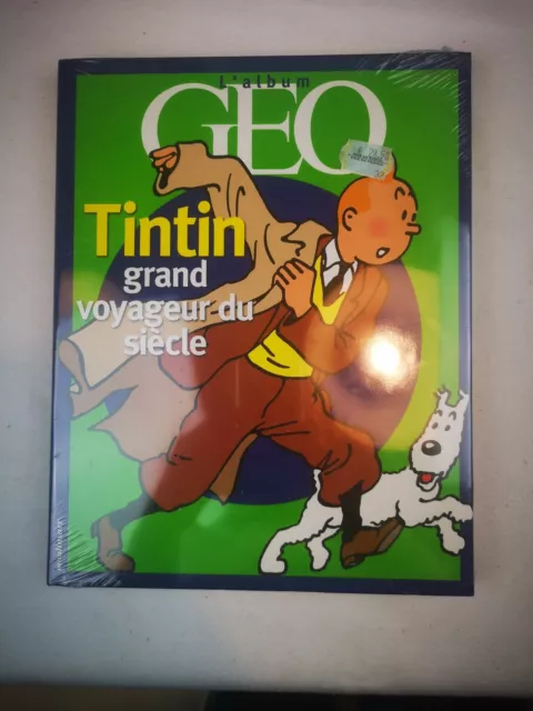 TINTIN GRAND VOYAGEUR DU SIECLE - ALBUM GEO - Sous Blister - HERGE