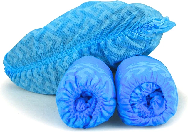 Premium 100 Pack (50 Pairs )Disposable Boot and Shoe Covers - Durable, Water up
