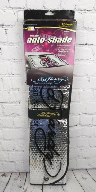 Ed Hardy Love Kills Car Truck Front Windshield Accordion SunShade Jumbo Size