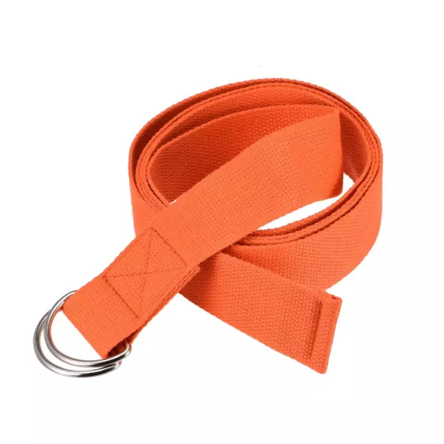 Yoga Strap-6FT Stretch Band with D-Ring for Yoga Pilates Stretch Workout, Orange