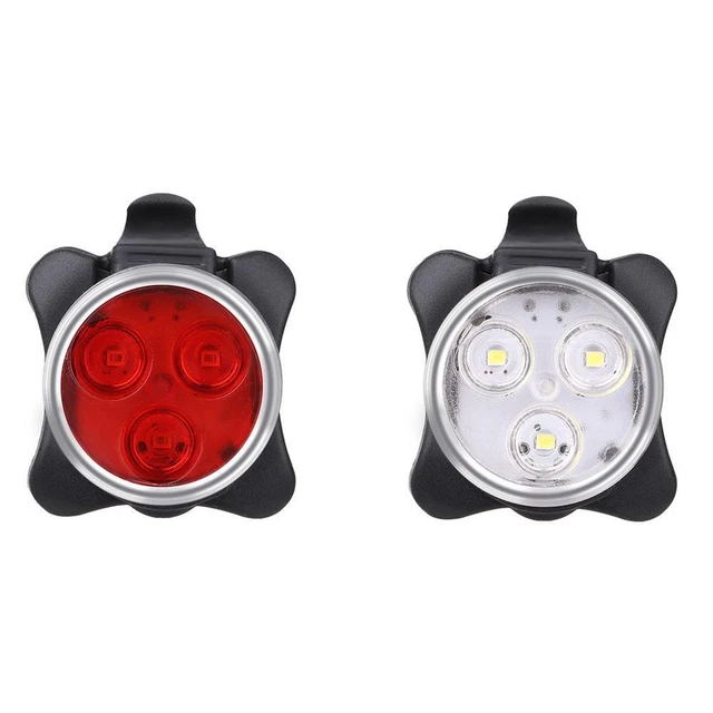 Rechargeable USB Feu de queue Feux de bicyclette Projecteurs Feux de bicyclette