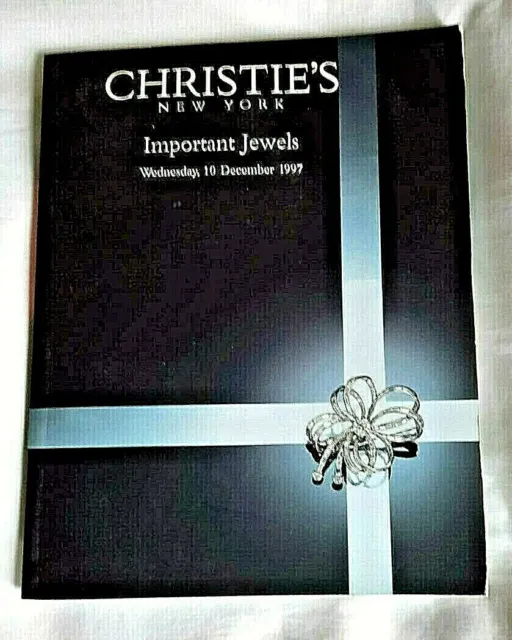 CHRISTIES New York Important Jewels 1997 Auction catalogue