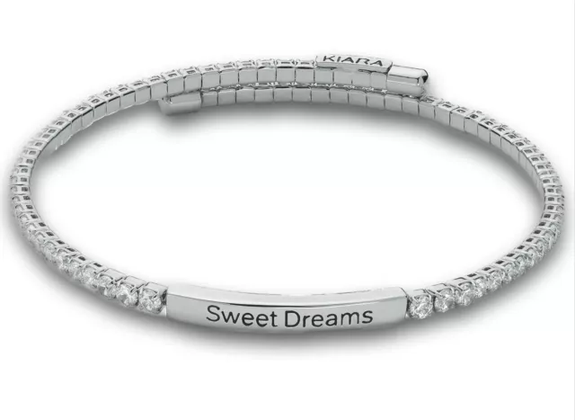 Bracciale Tennis Donna KIARA EMOTION KBRD1673B Acciaio Swarovski Sweet Dreams