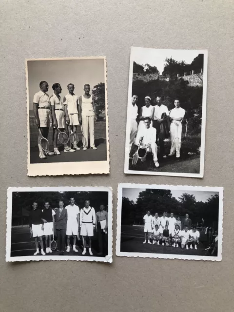 T) n. 4 Fotografia 9x6cm sport Tennis Trieste 1936 agonali dello sport